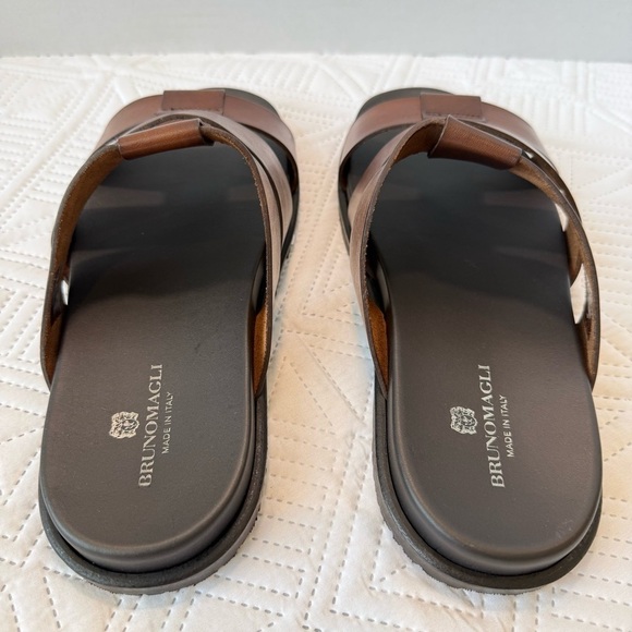 Bruno Magli Men\'s Brown Leather Sandals Size 10.5 main image 8